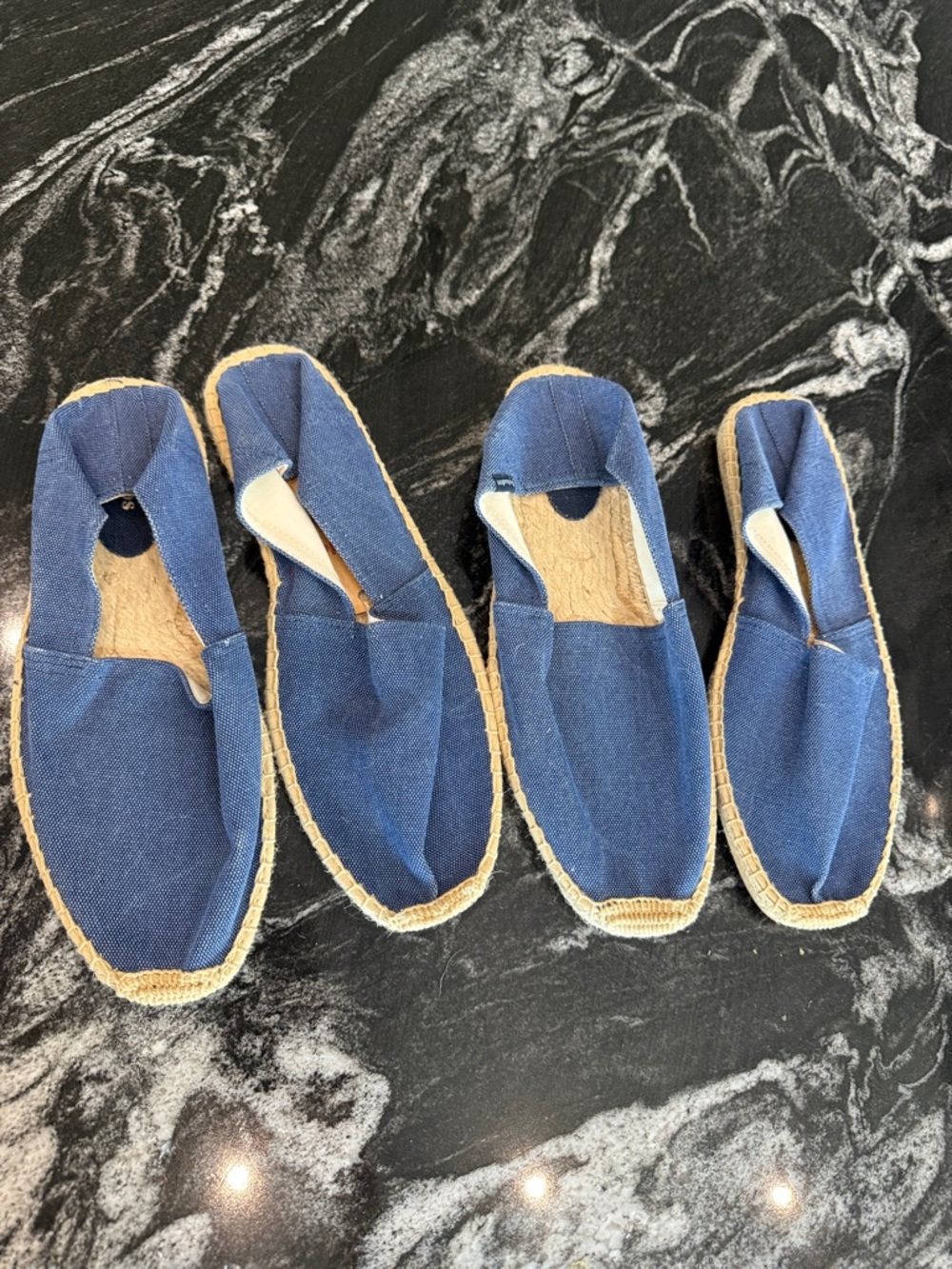 Soludos Blue Canvas Slip-On Espadrilles 10 and 11